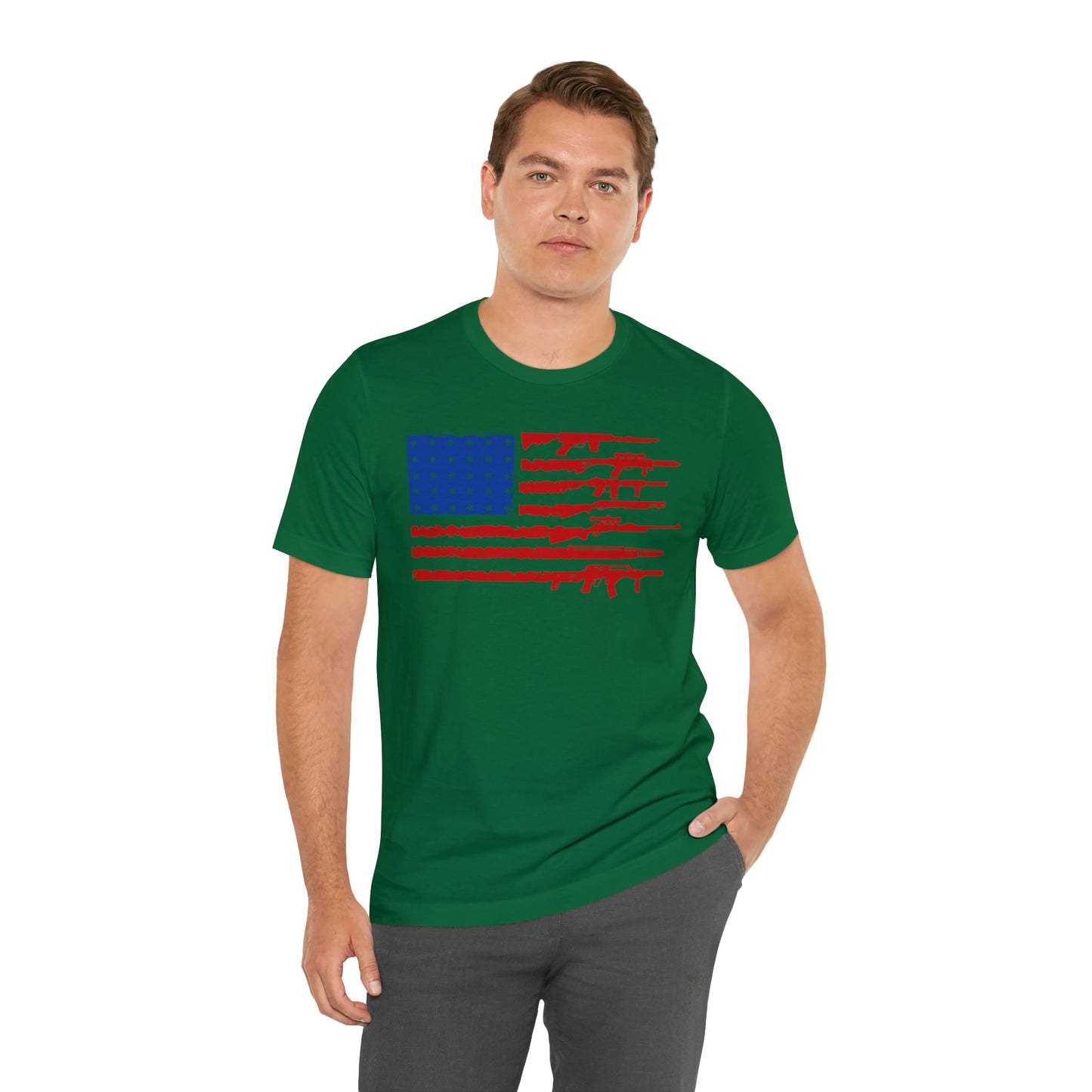 American Flag Guns T-Shirt