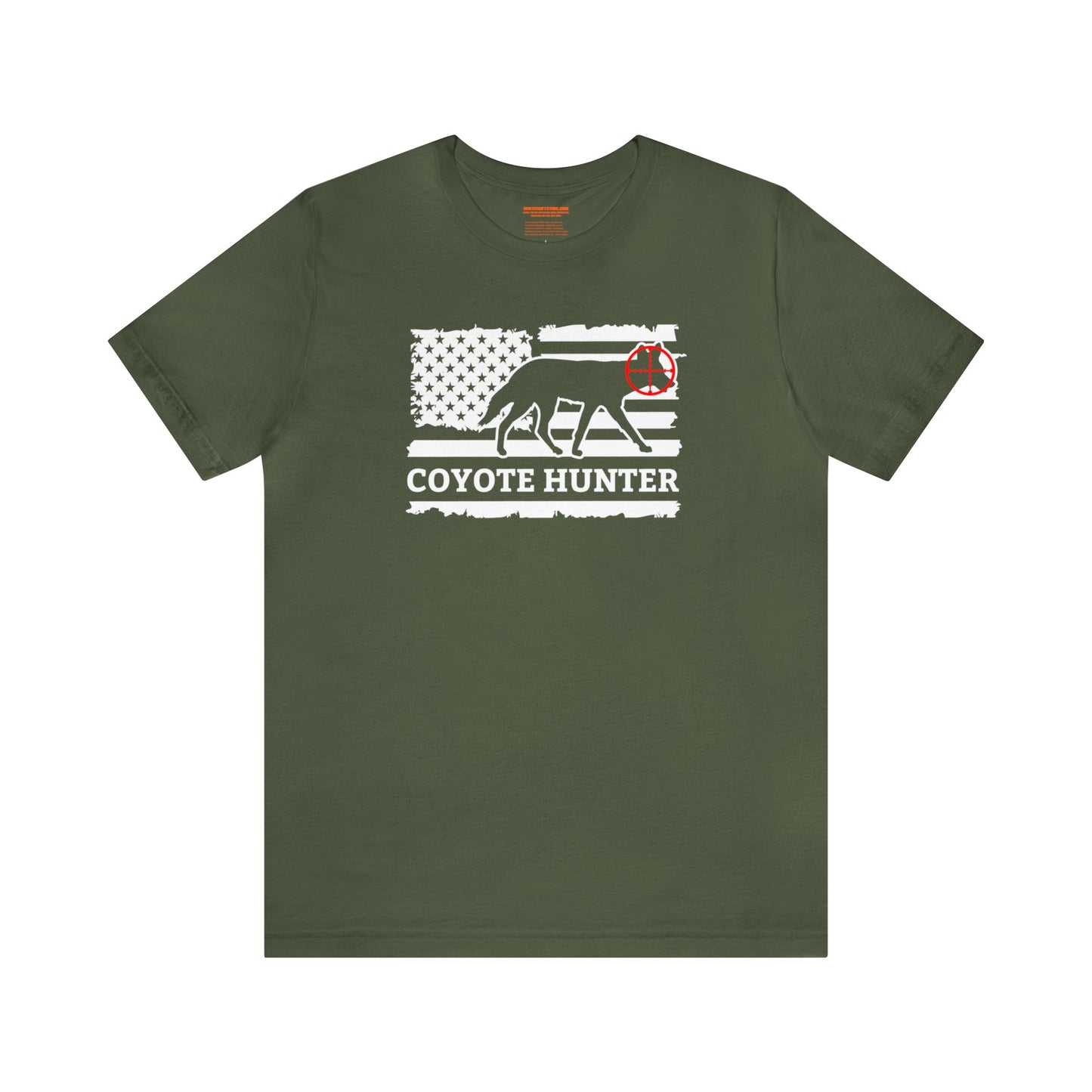 American Flag Coyote Hunter T-Shirt