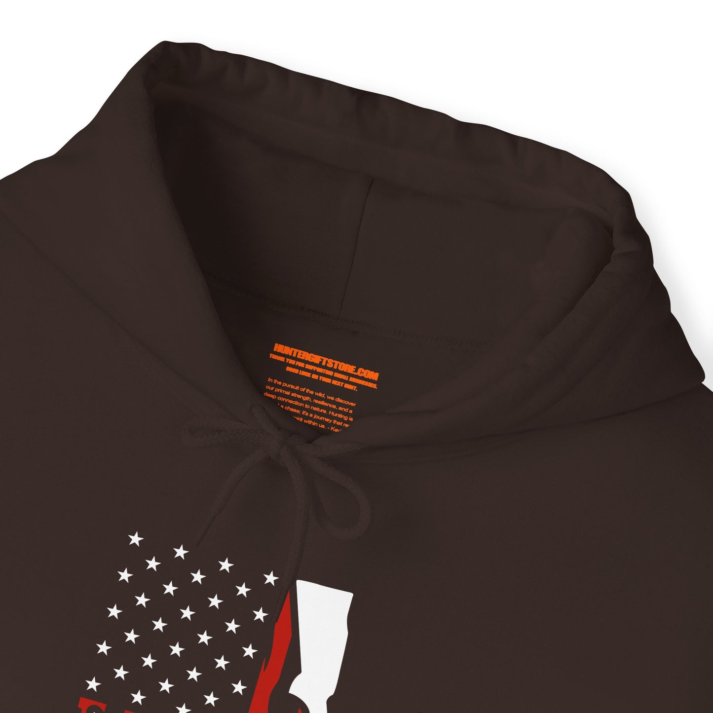 Elk American Flag Hooded Sweatshirt