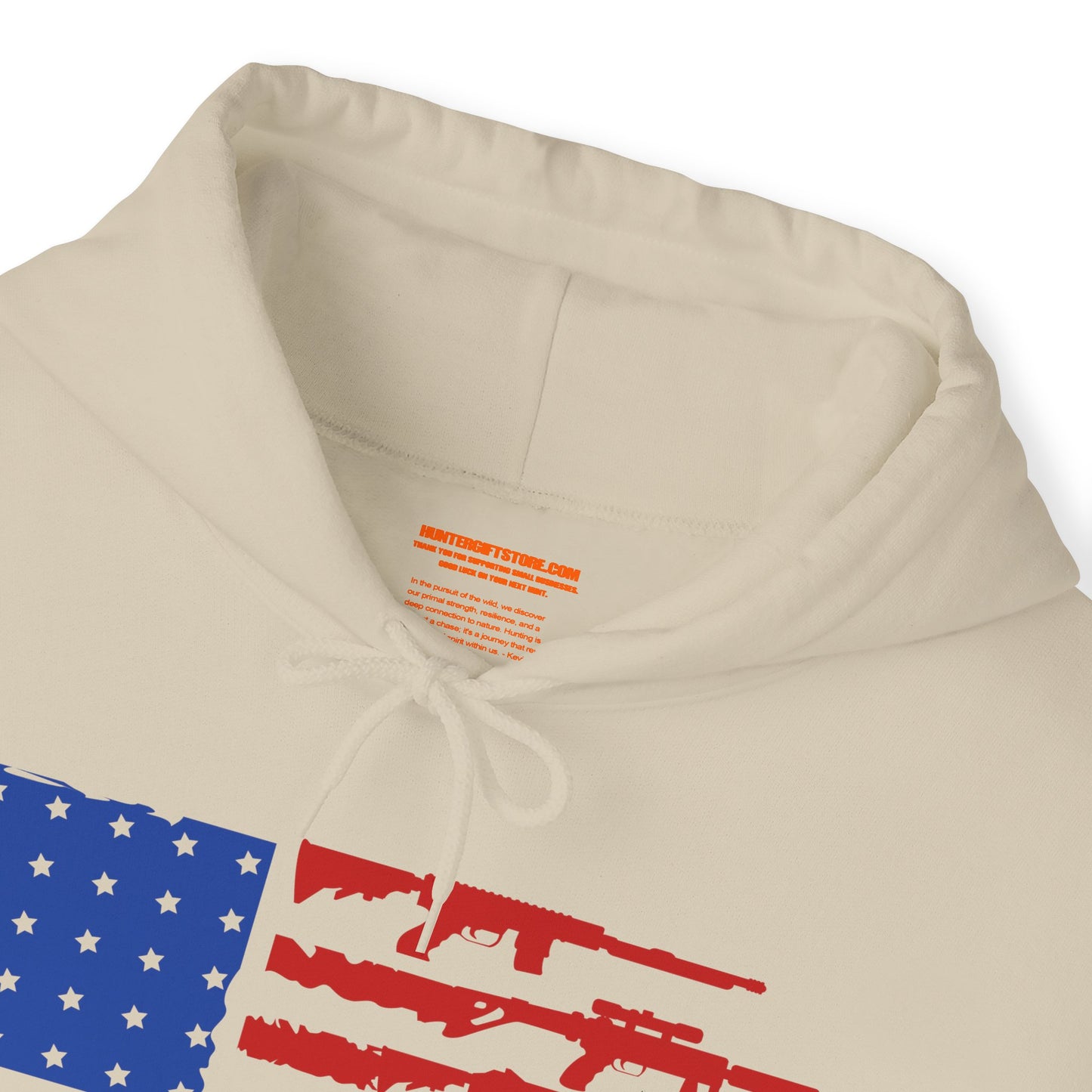 USA Gun Flag Hooded Sweatshirt