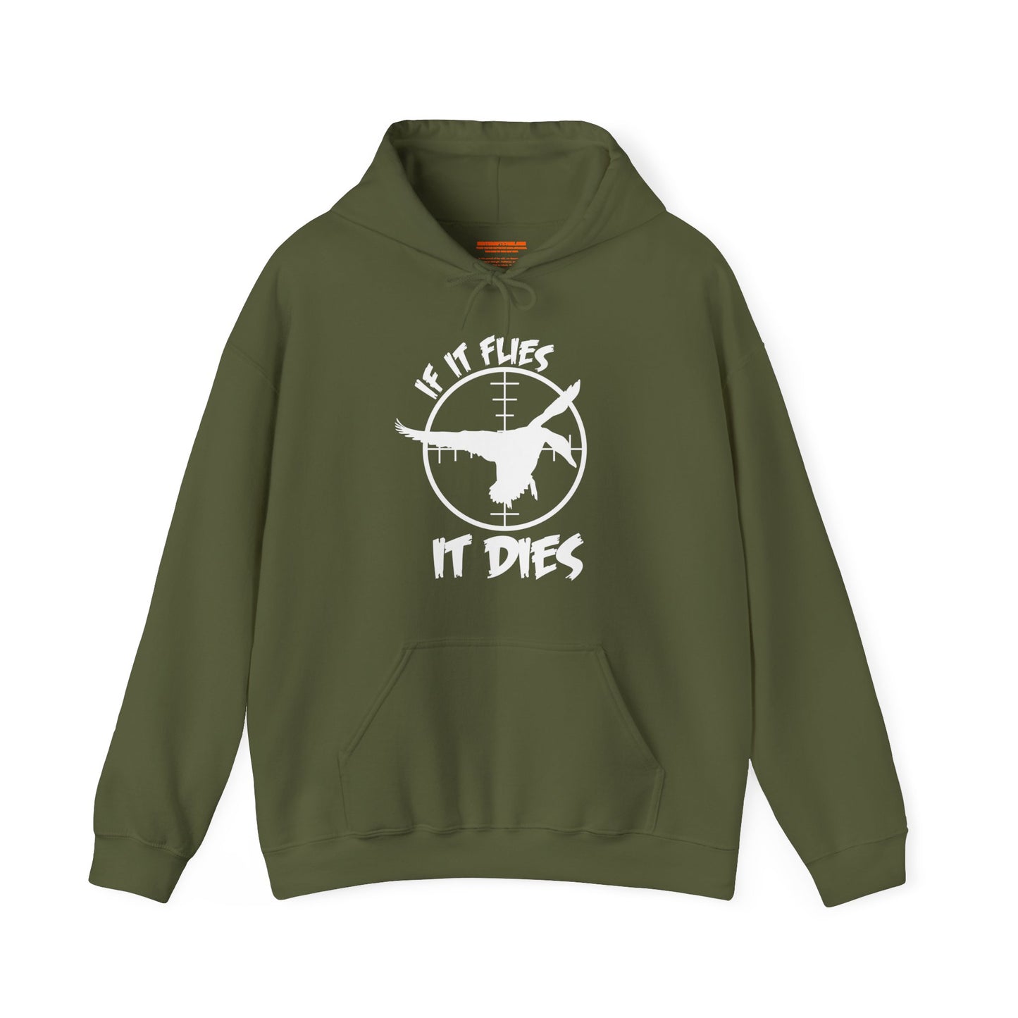 If It Flies It Dies Hooded Sweatshirt