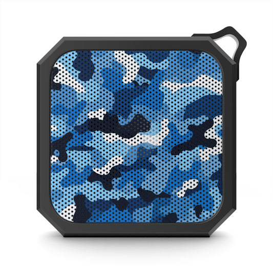 Blue Camo Waterproof Bluetooth Speaker