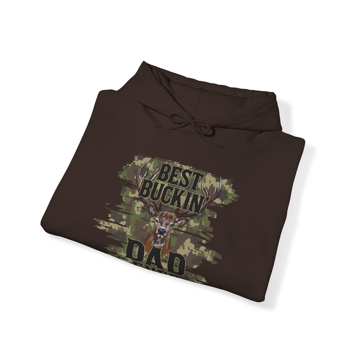 Best Buckin Dad Camo Hooded Sweatshirt