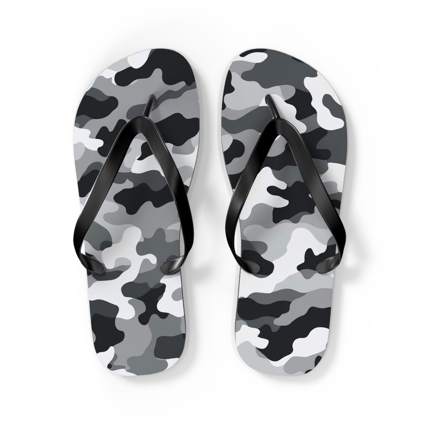 White Camo Flip Flops