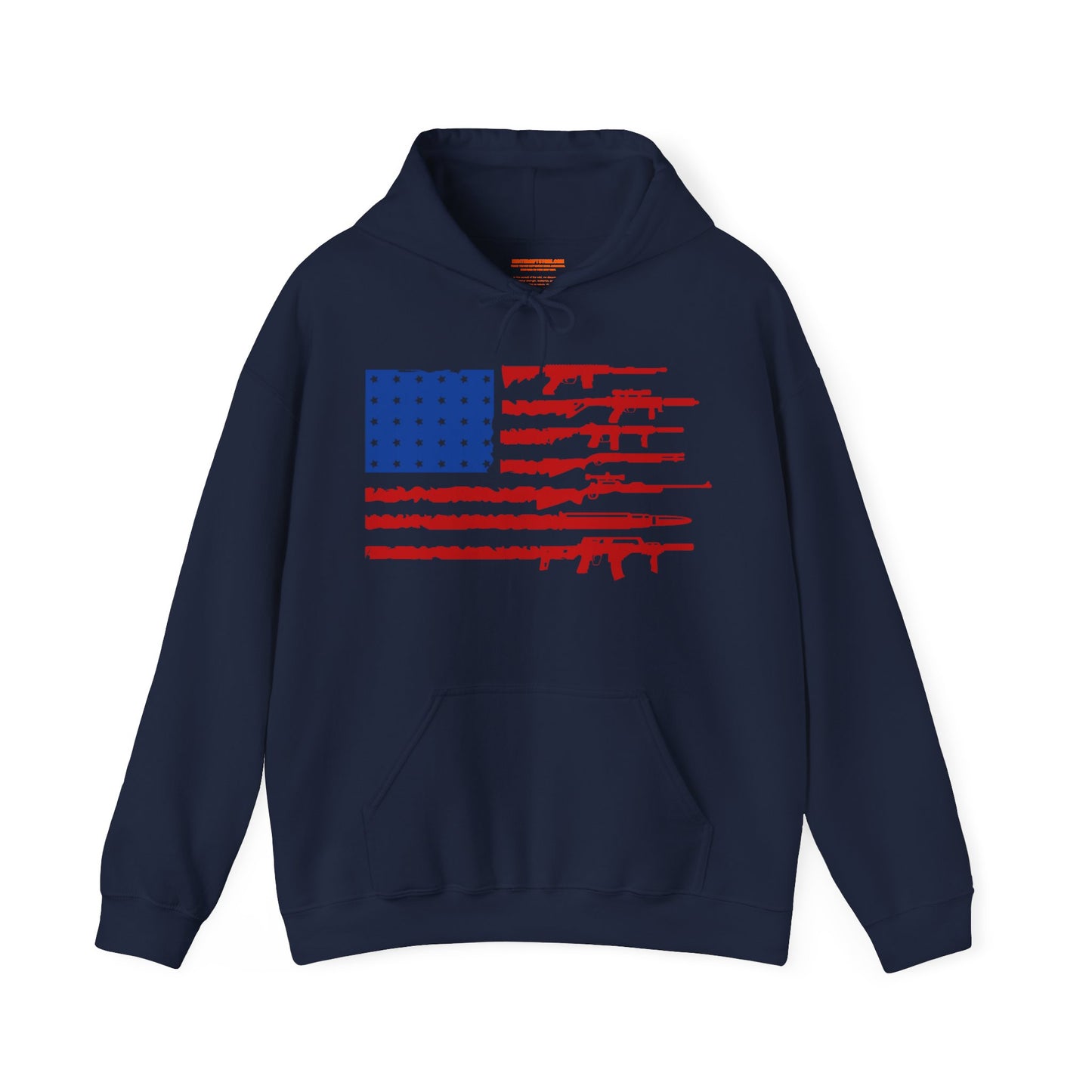 USA Gun Flag Hooded Sweatshirt