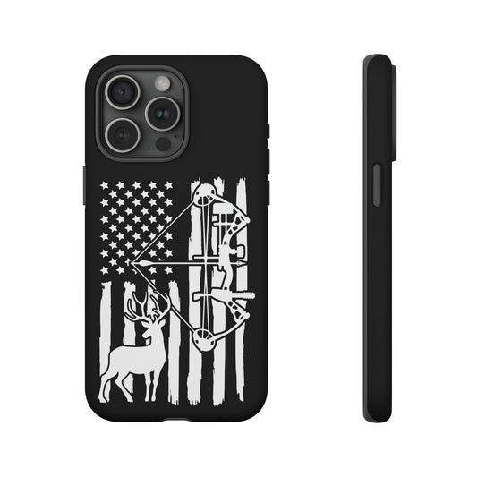 Deer Bow Hunter American Flag Phone Case