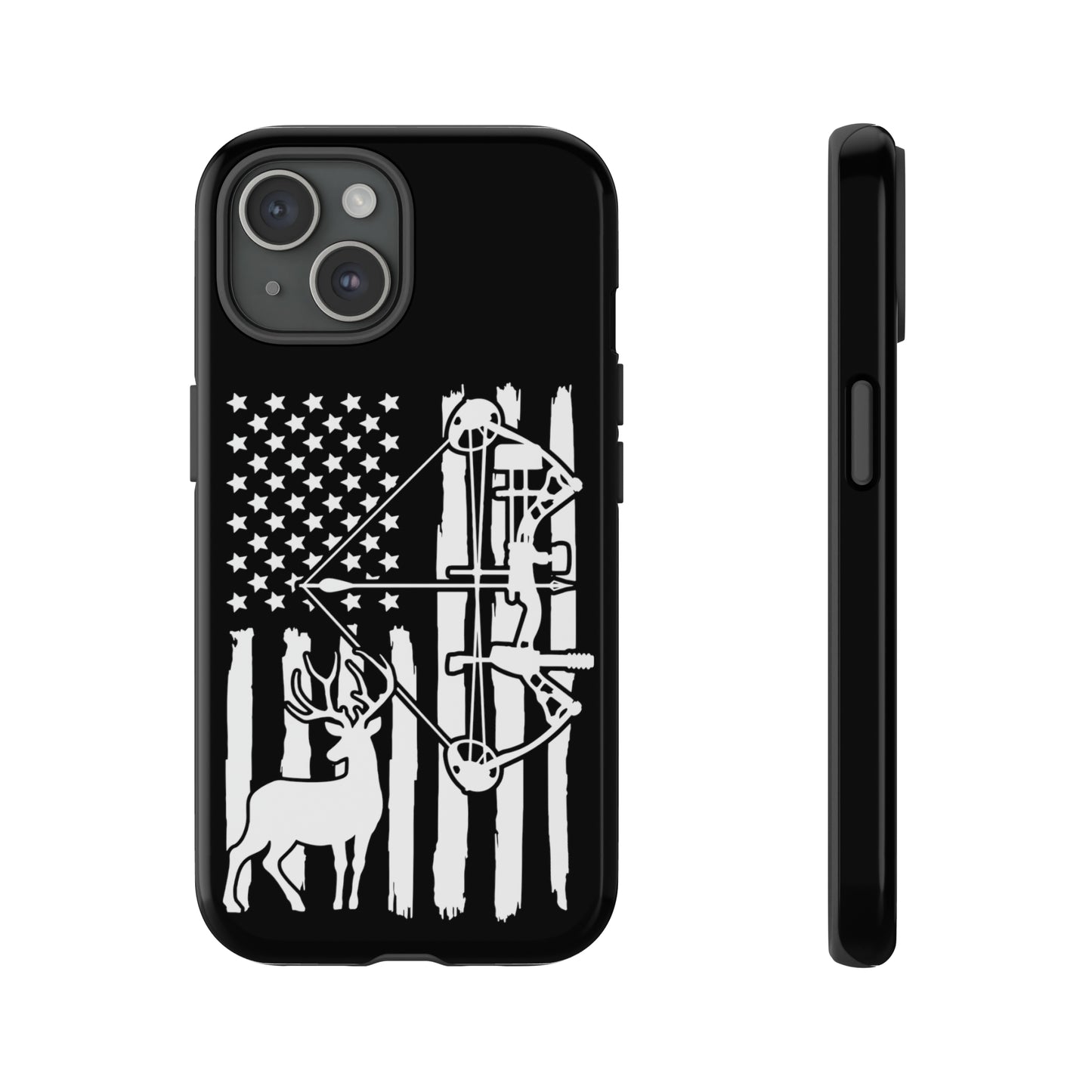 Deer Bow Hunter American Flag Phone Case