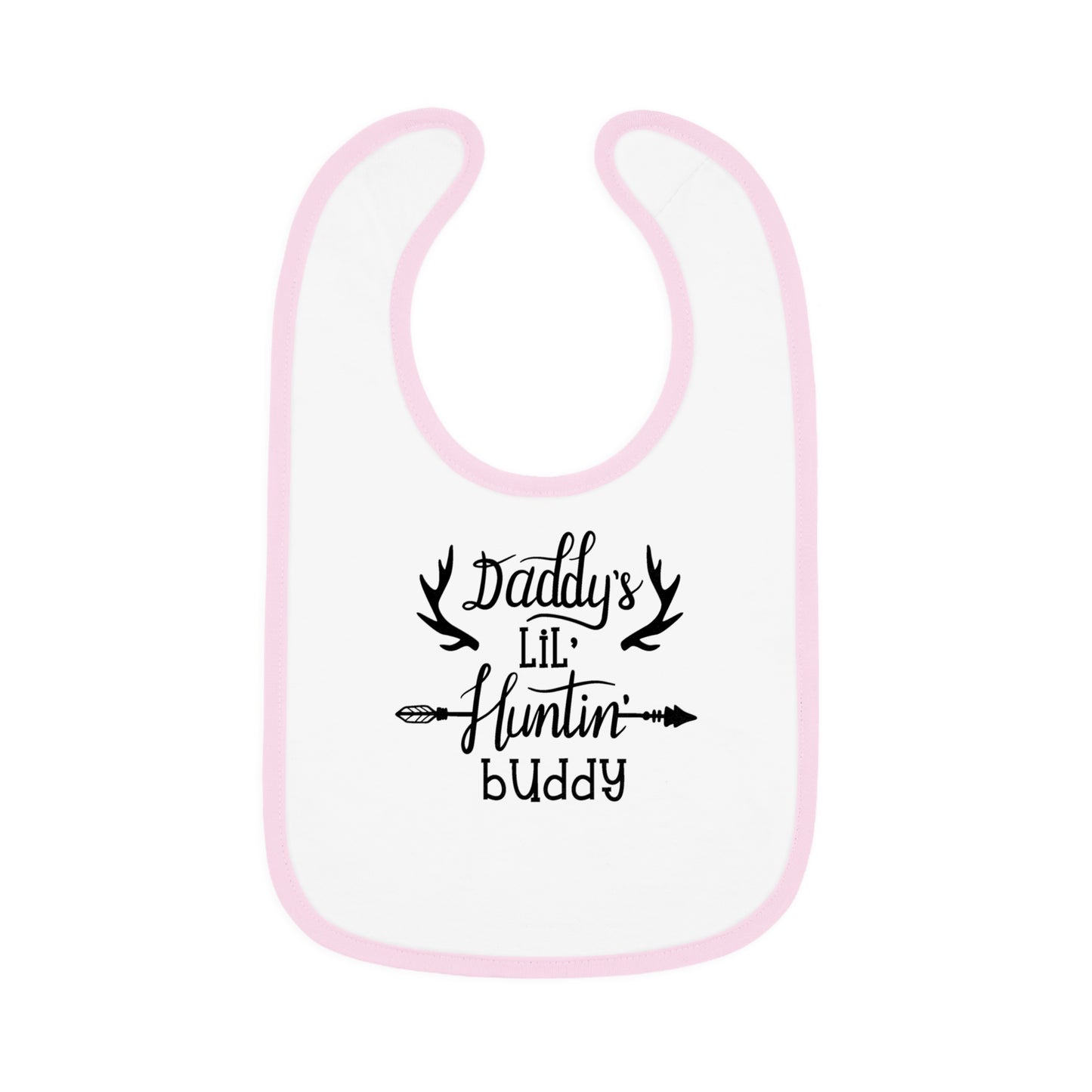 Daddy's Lil Huntin Buddy Baby Jersey Bib