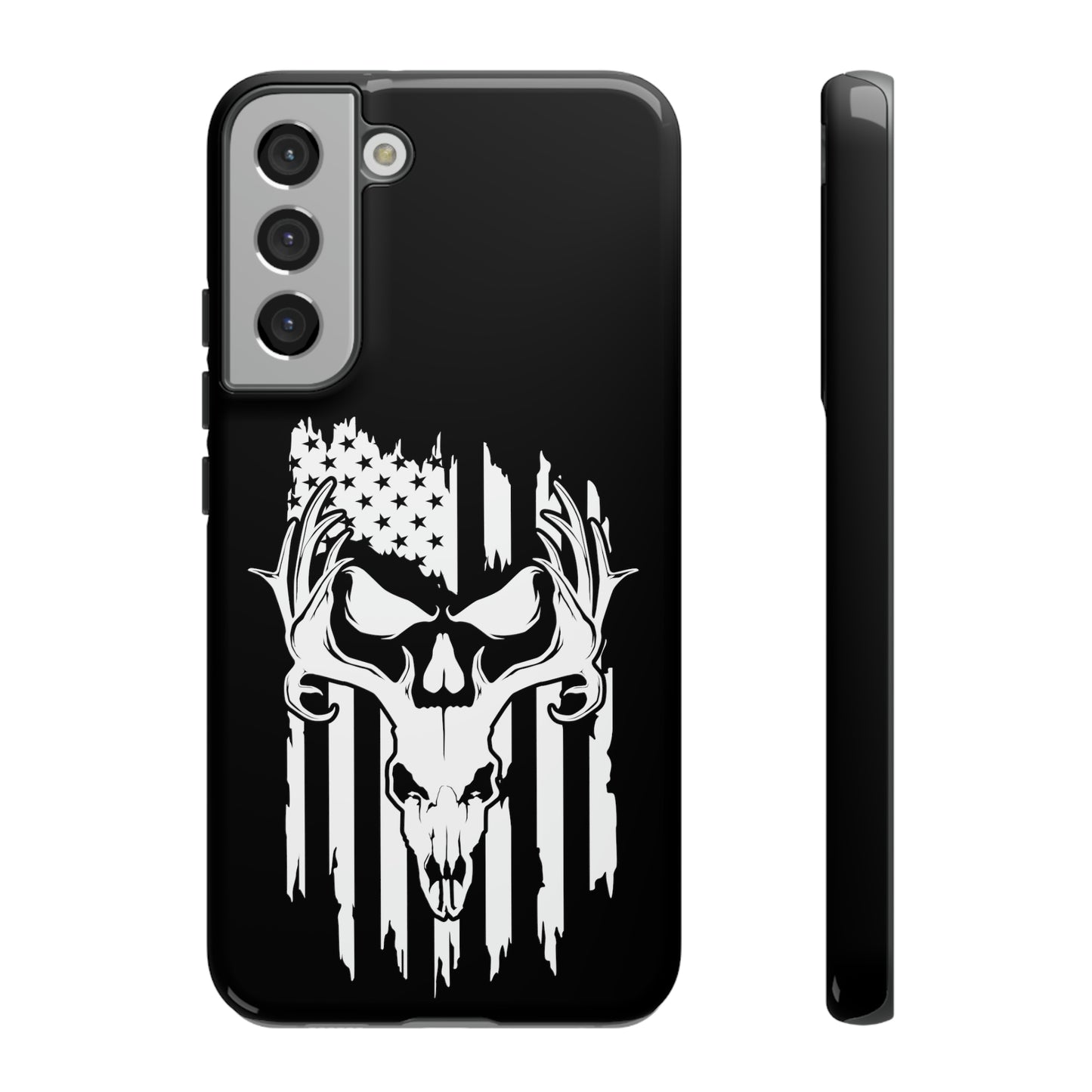 Deer Skull American Flag Phone Case