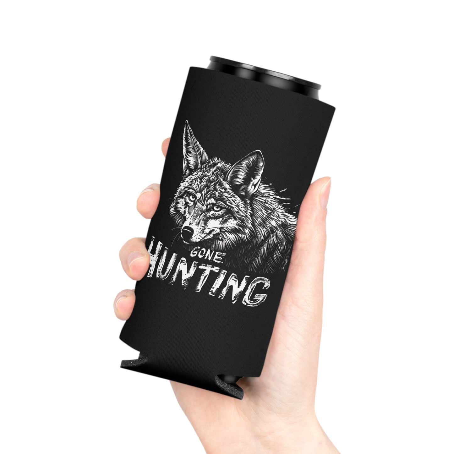 Gone Coyote Hunting Can Cooler