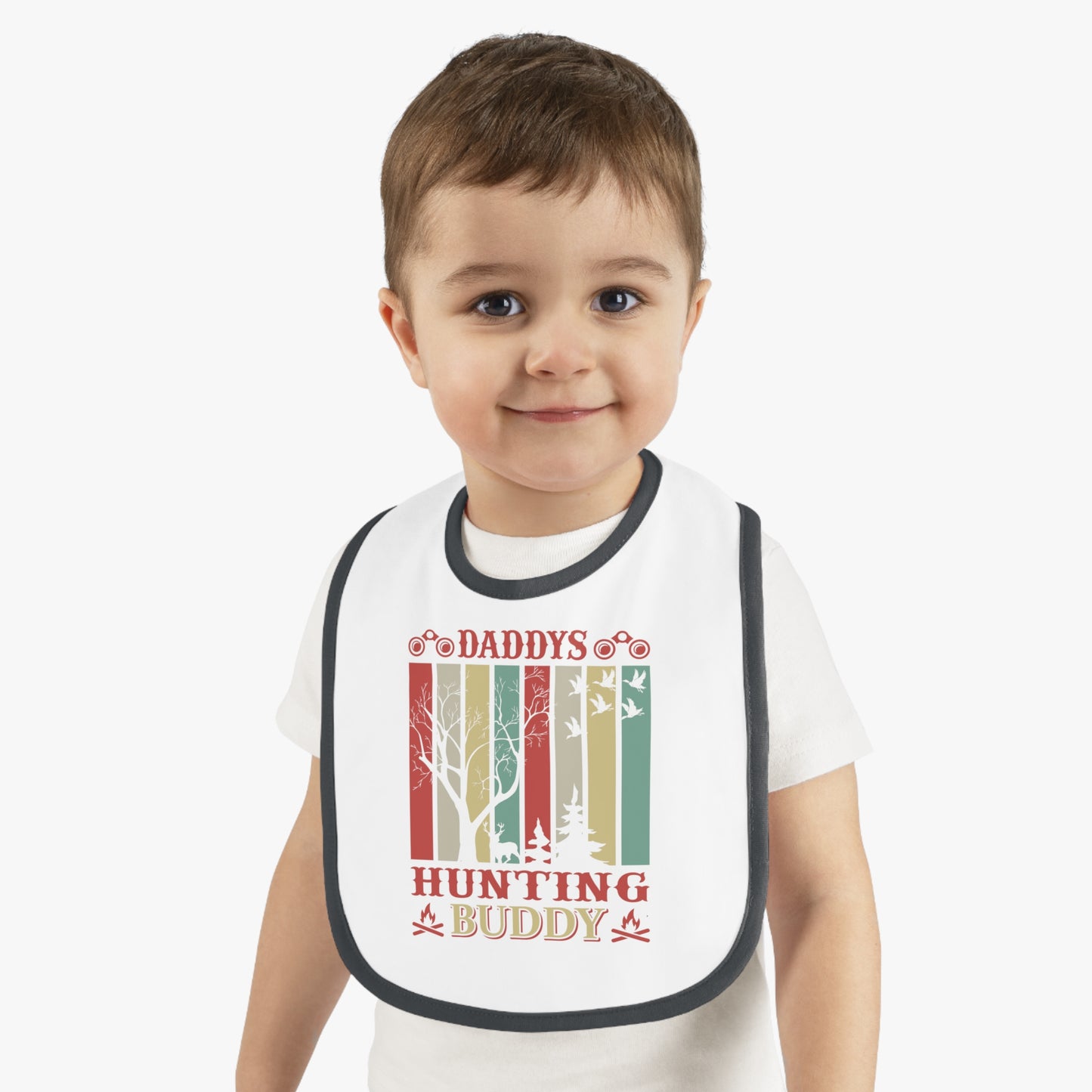 Daddy's Hunting Buddy Baby Jersey Bib