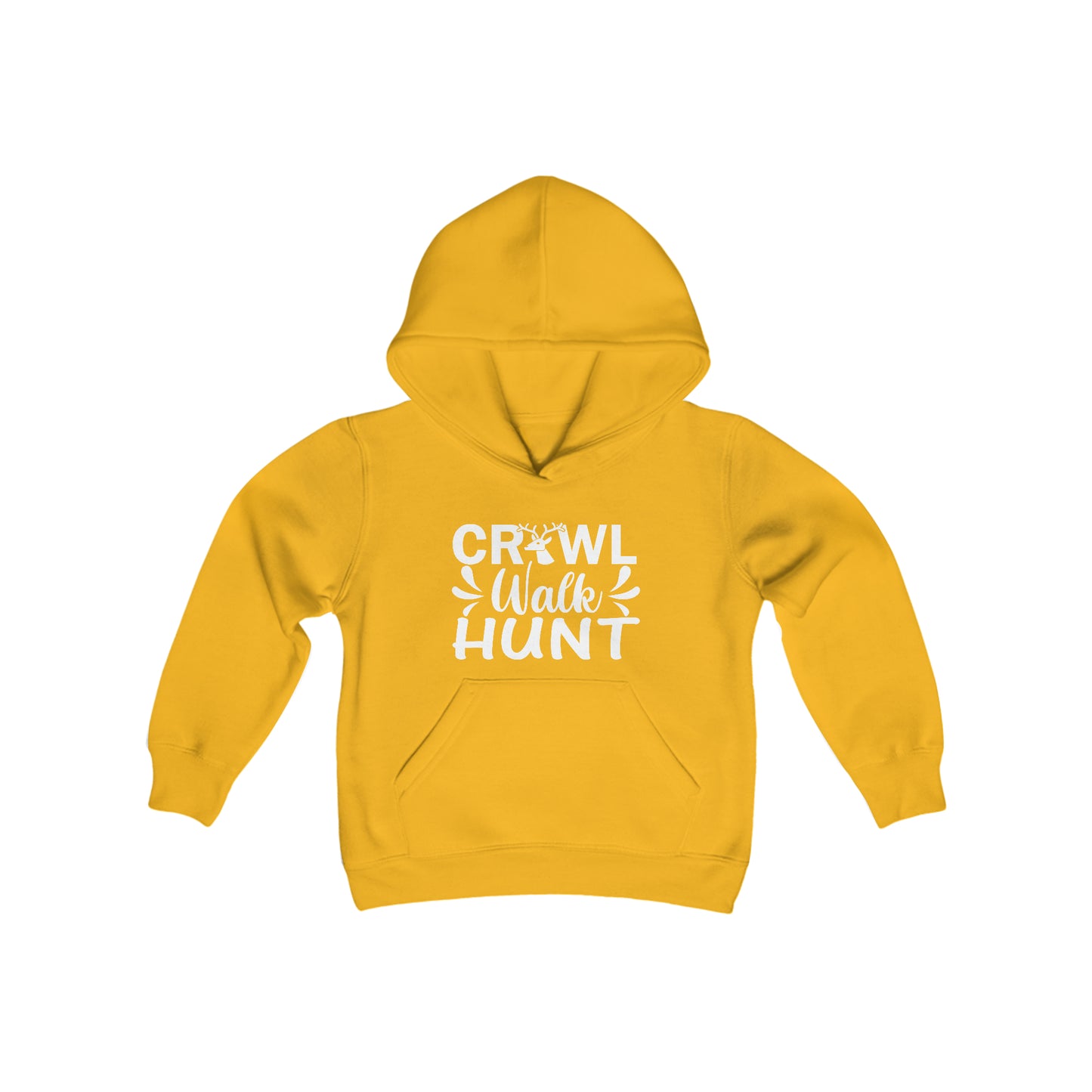 Crawl Walk Hunt Youth Hooded Sweatshirt