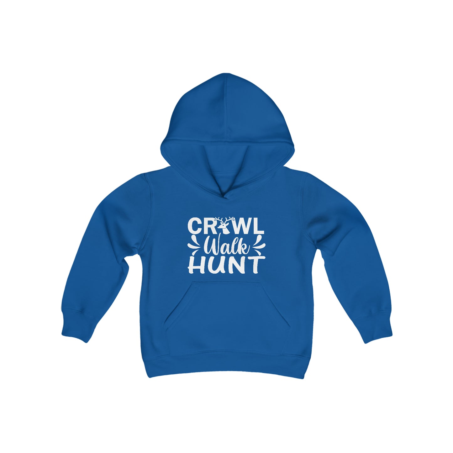 Crawl Walk Hunt Youth Hooded Sweatshirt