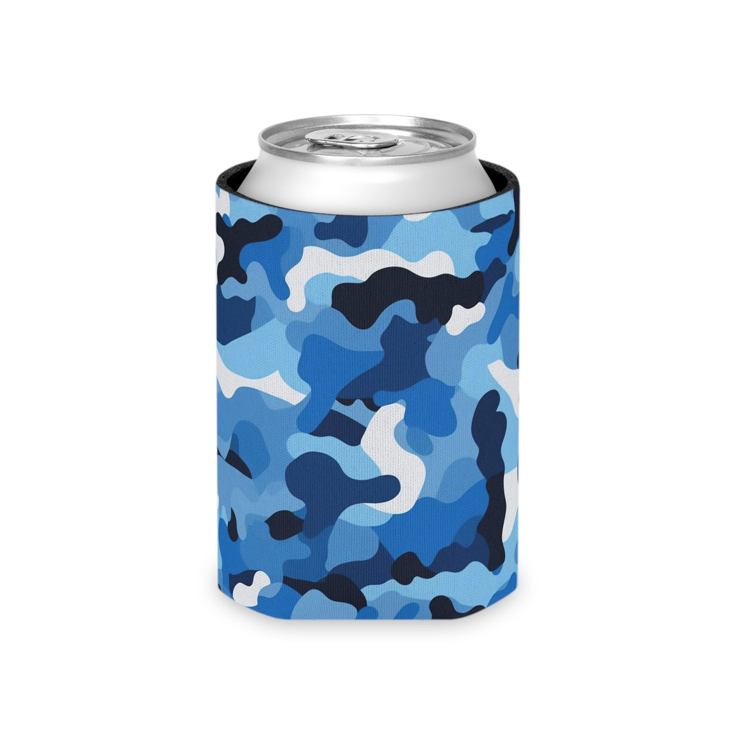 Blue Camo Can Cooler