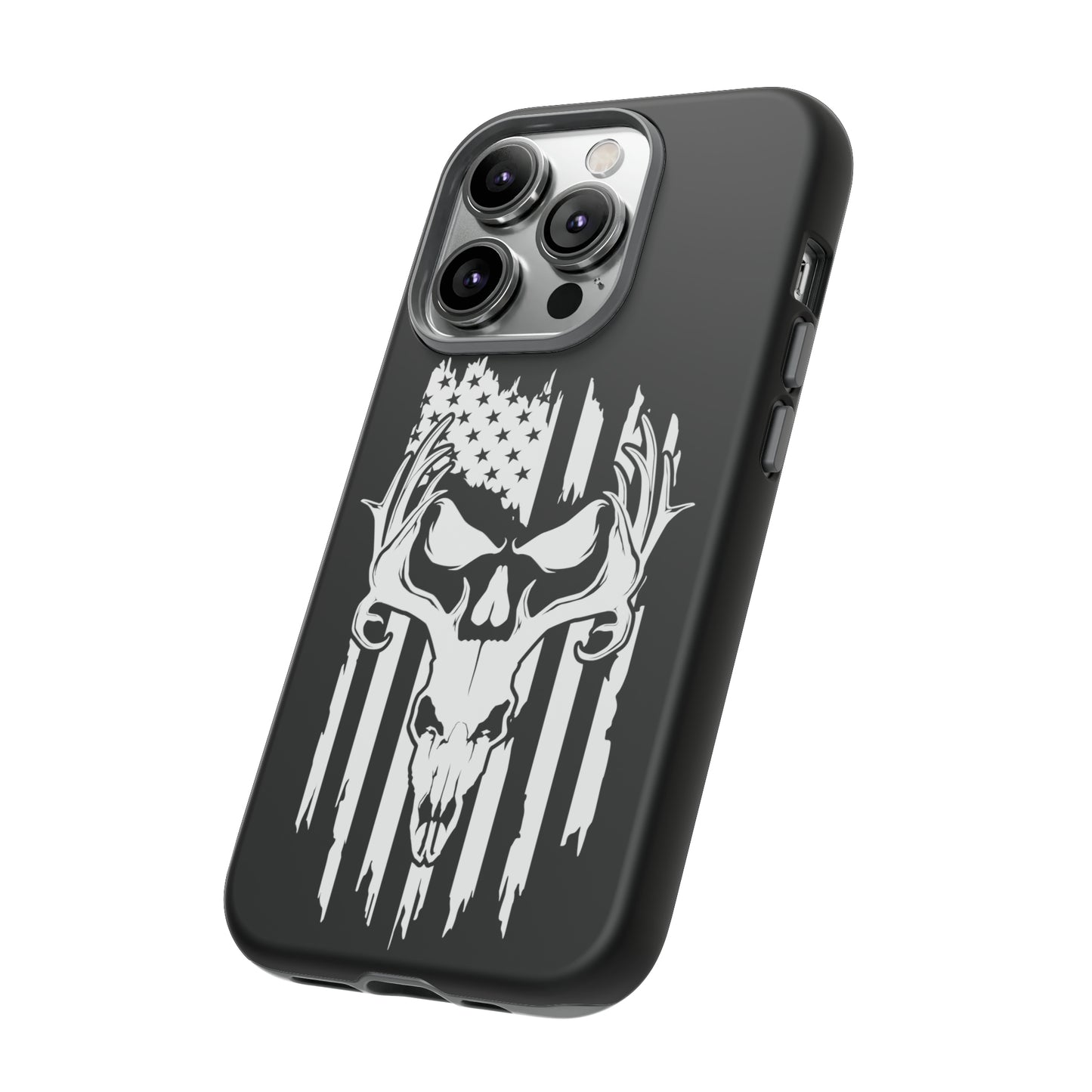 Deer Skull American Flag Phone Case