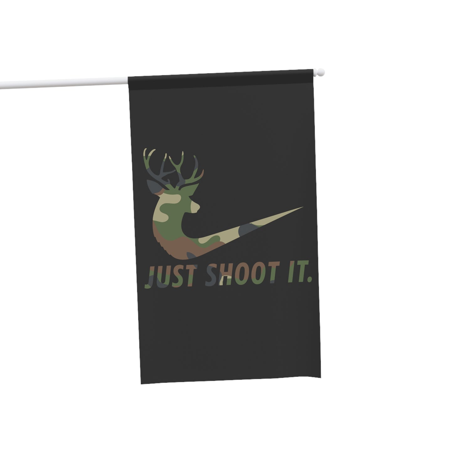 Just Shoot It Camo Flag