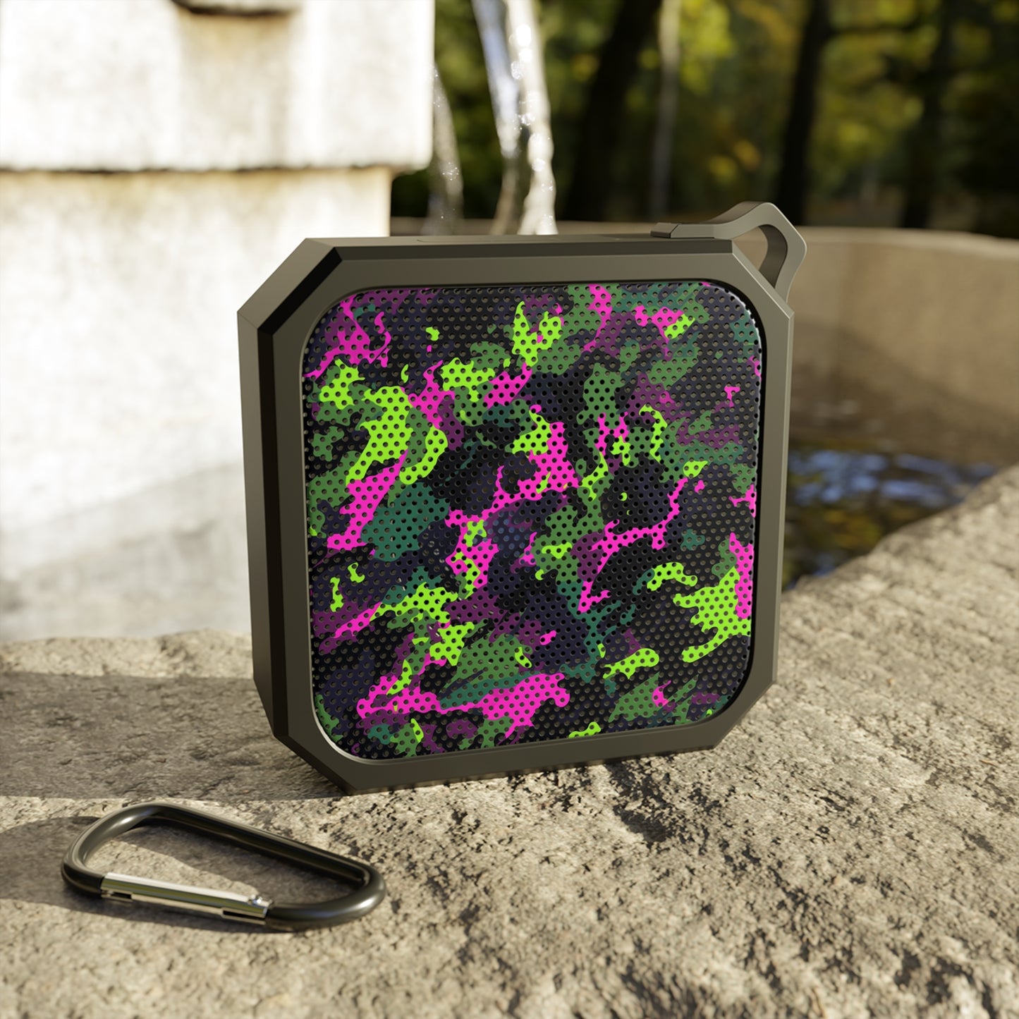 Neon Camo Waterproof Bluetooth Speaker