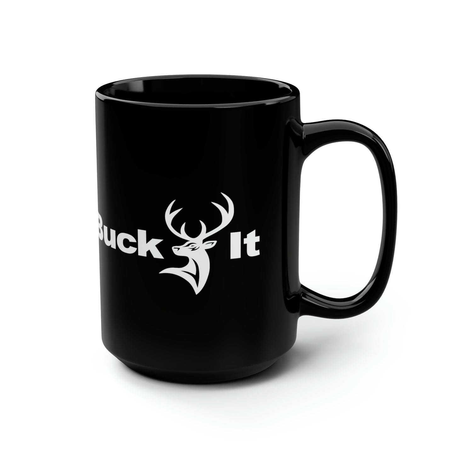 Buck It Black Mug, 15oz