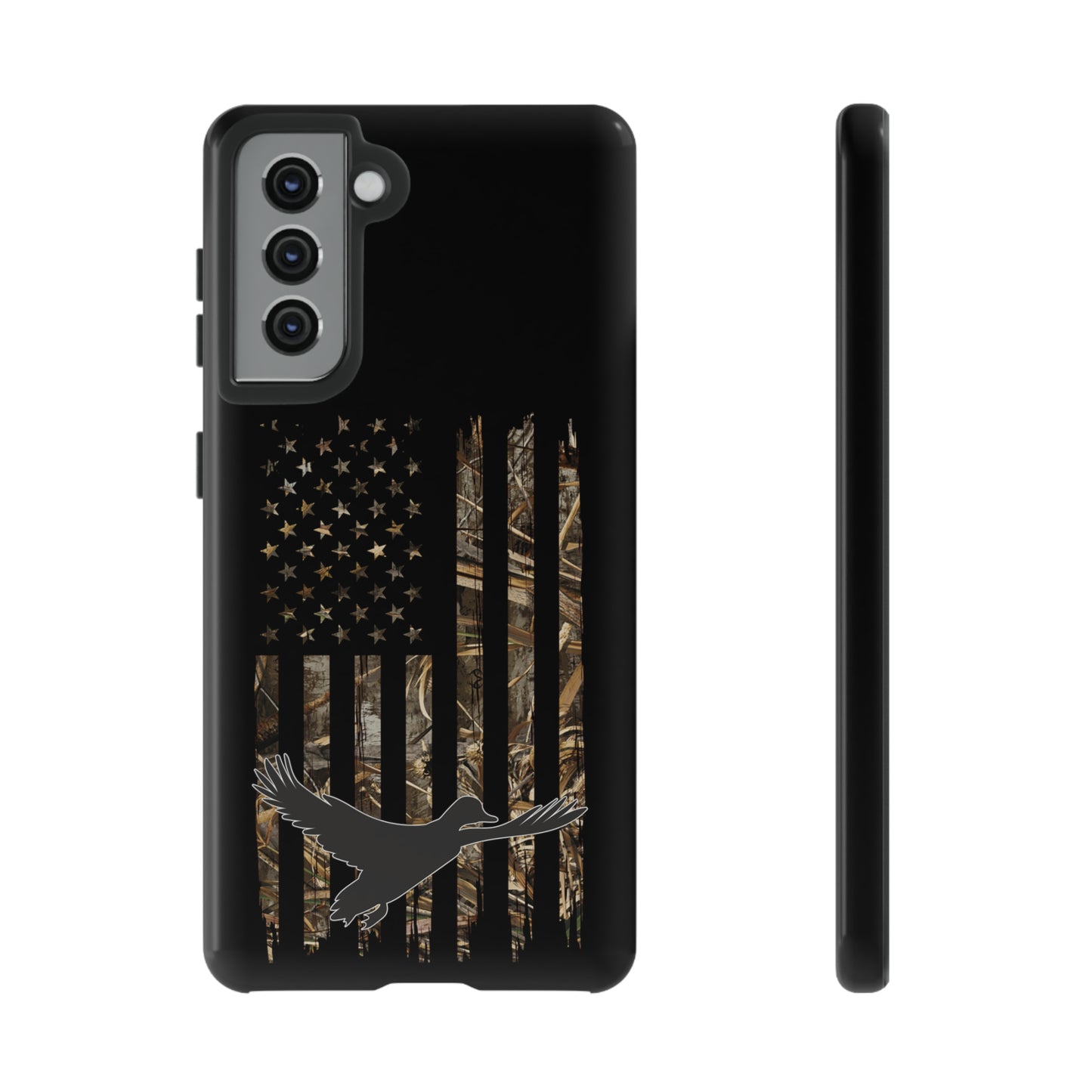 Camo Duck American Flag Phone Case