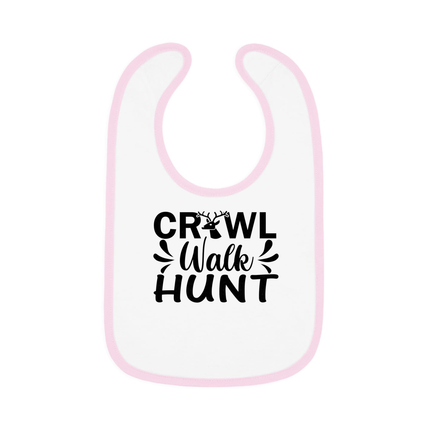 Crawl Walk Hunt Baby Jersey Bib