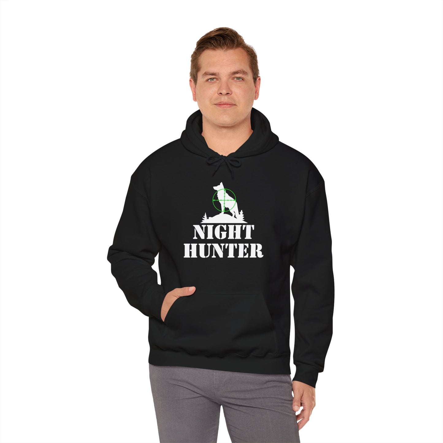 Coyote Night Hunter Green Dot Hooded Sweatshirt