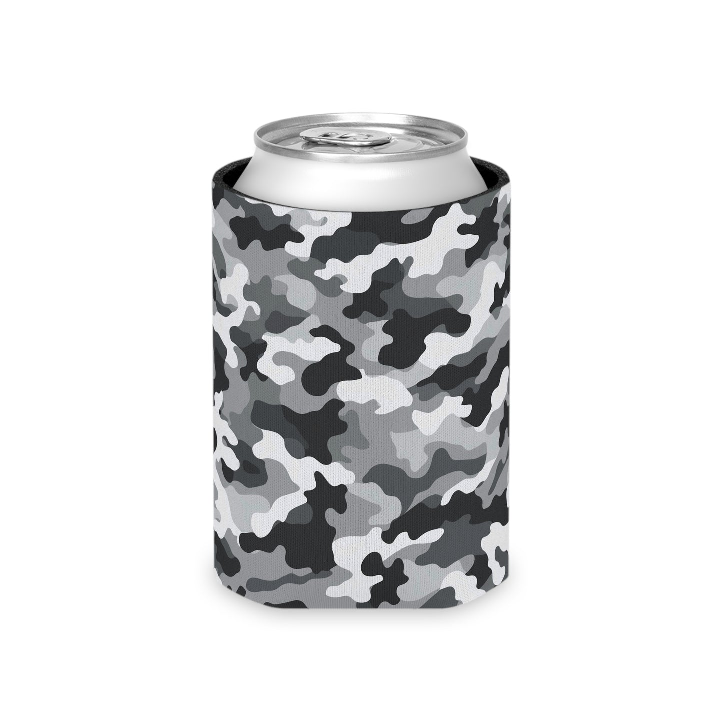 White Camo Can Cooler