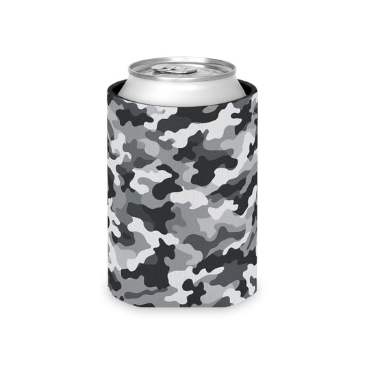 White Camo Can Cooler