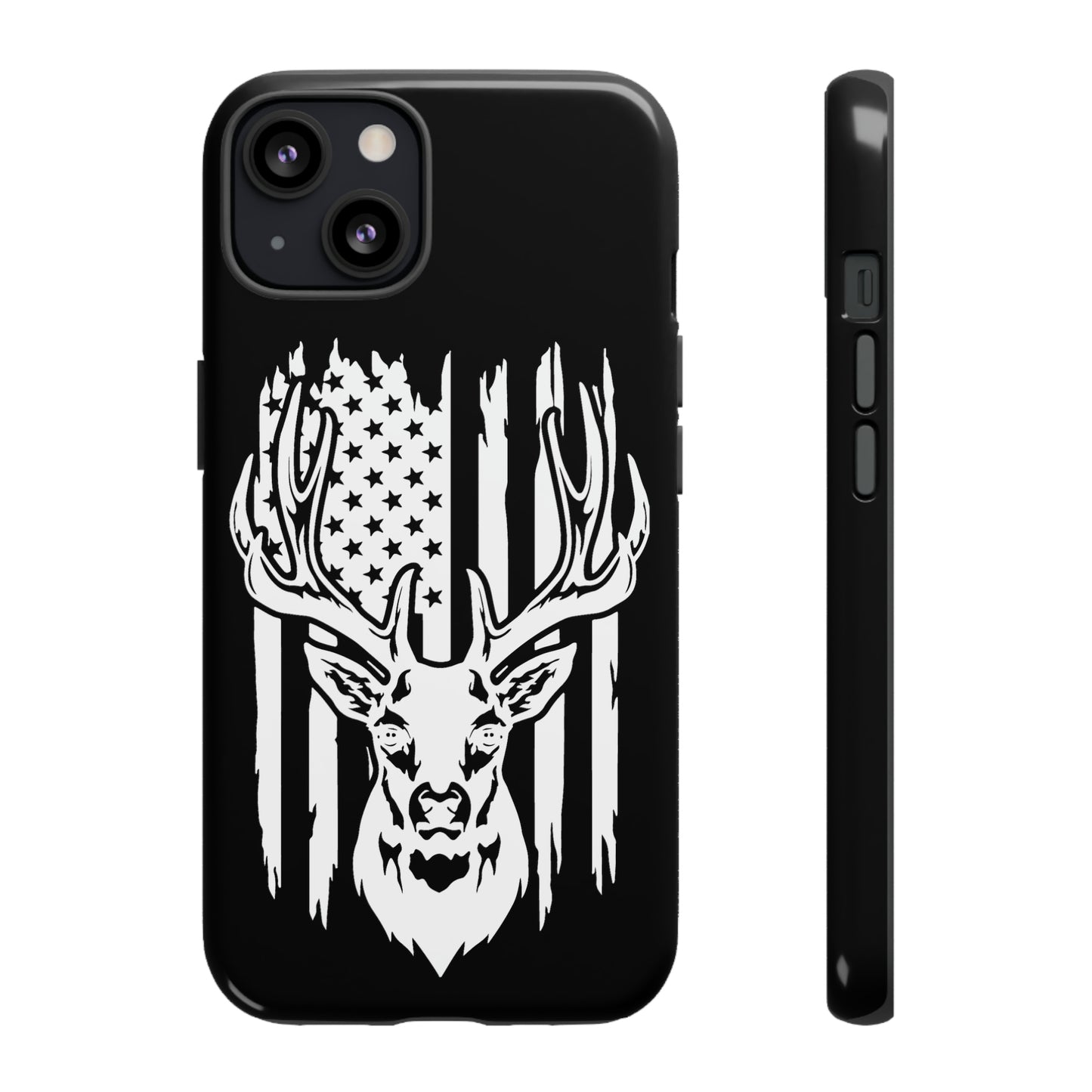 Deer Head American Flag Phone Case