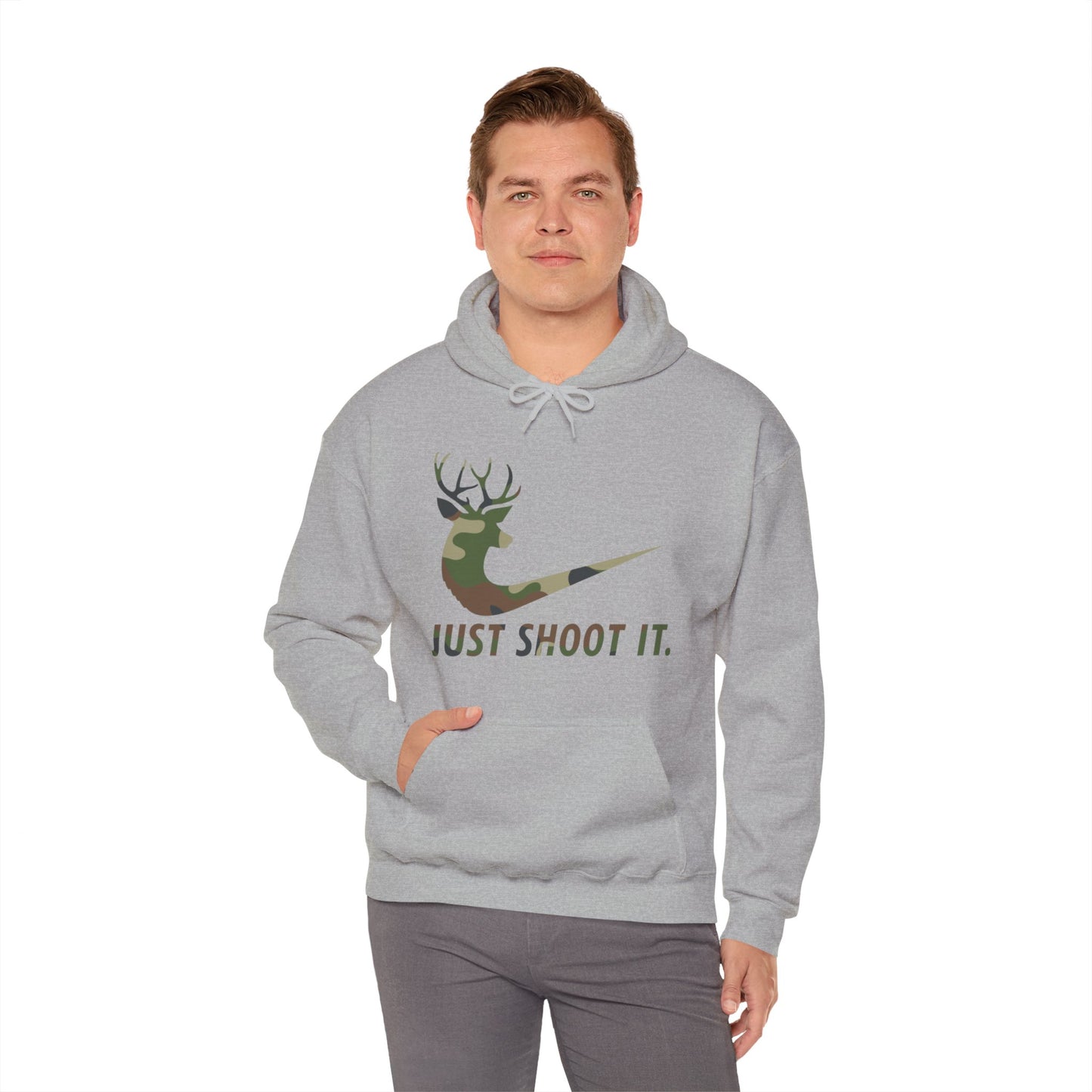 Just Shoot it Camo Hooded Sweatshirt