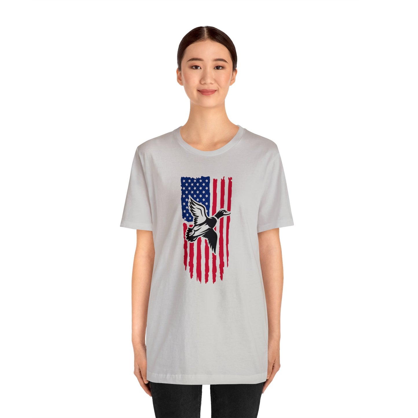 Duck Flying American Flag T-Shirt