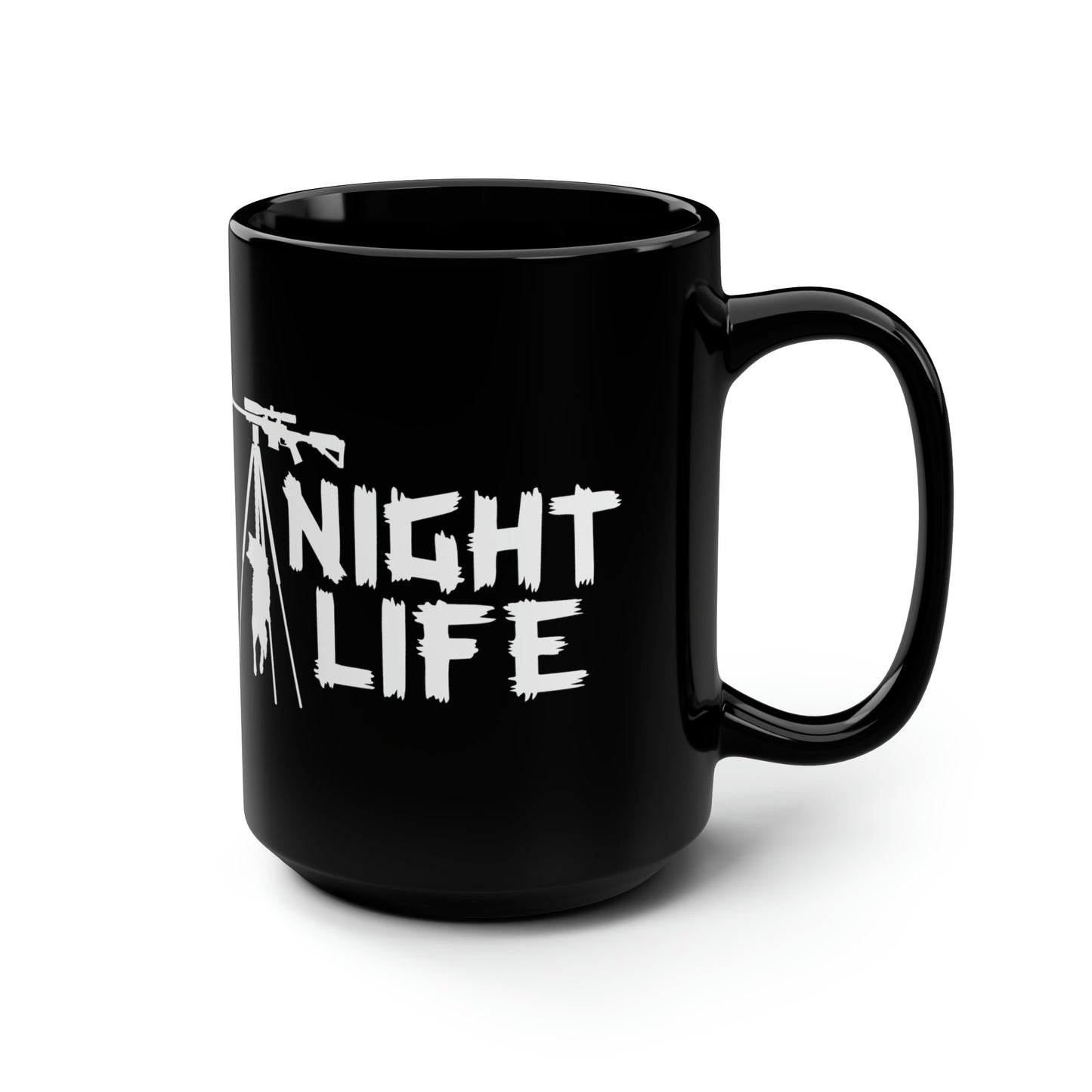 Coyote Hunting Night Life Mug, 15oz