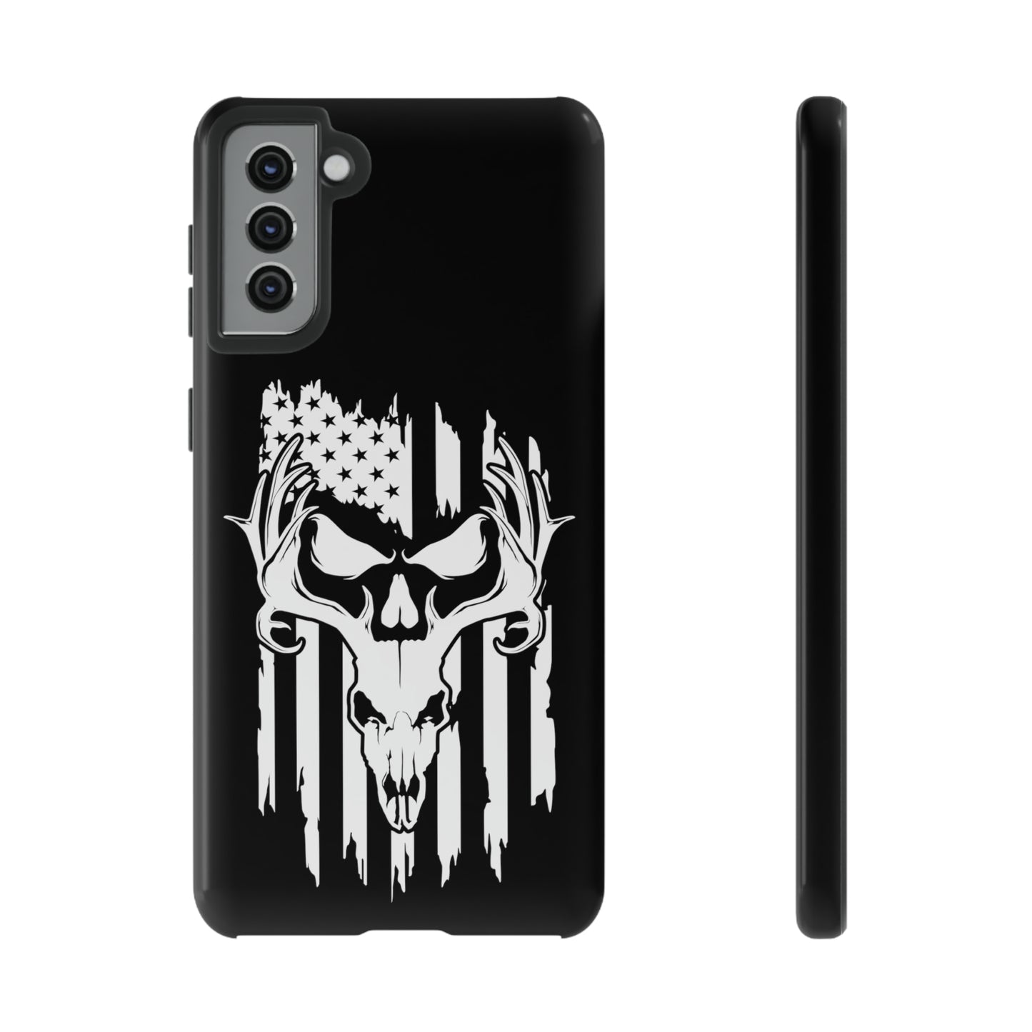 Deer Skull American Flag Phone Case