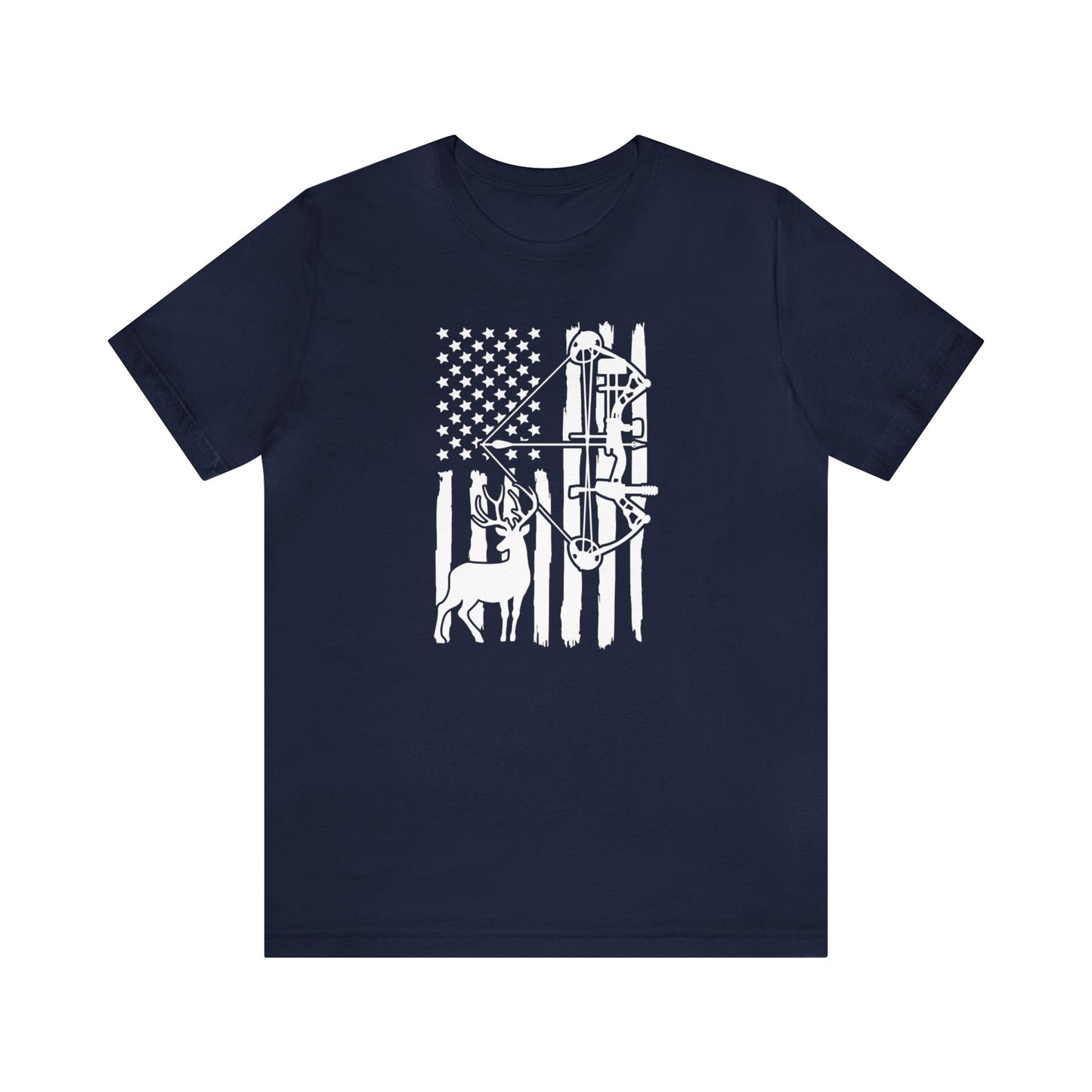 Bow Hunting American Flag T-Shirt