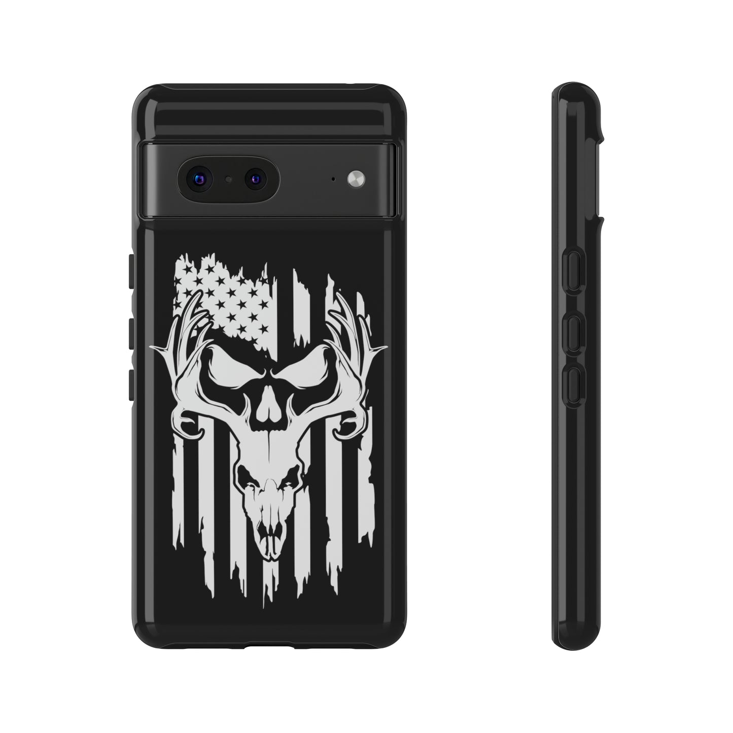 Deer Skull American Flag Phone Case