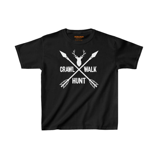 Crawl Walk Hunt Kids T-Shirt