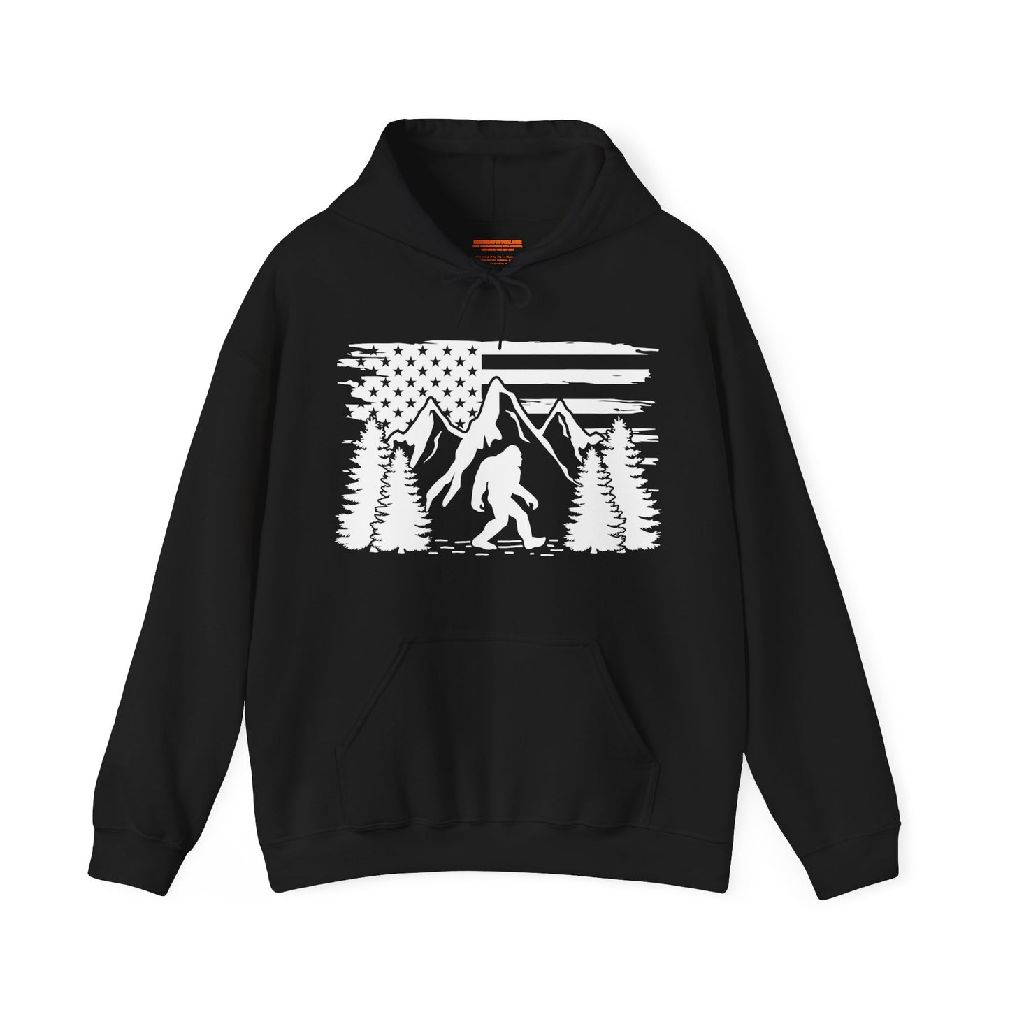 Bigfoot Mountain Scene Hooded Sweatshirt