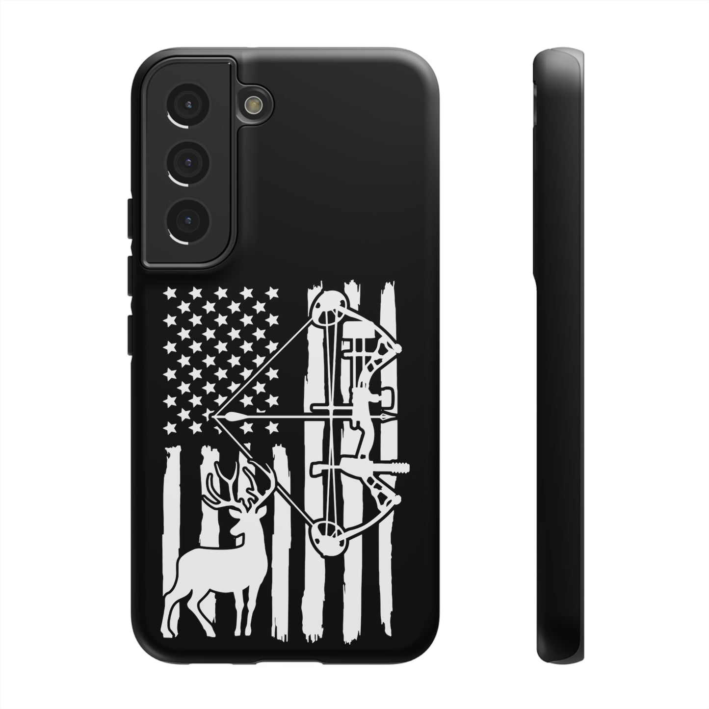 Deer Bow Hunter American Flag Phone Case