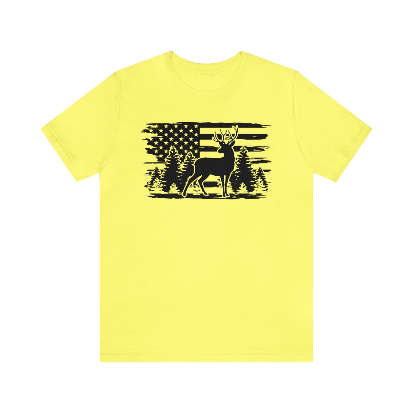 Deer American Flag T-Shirt