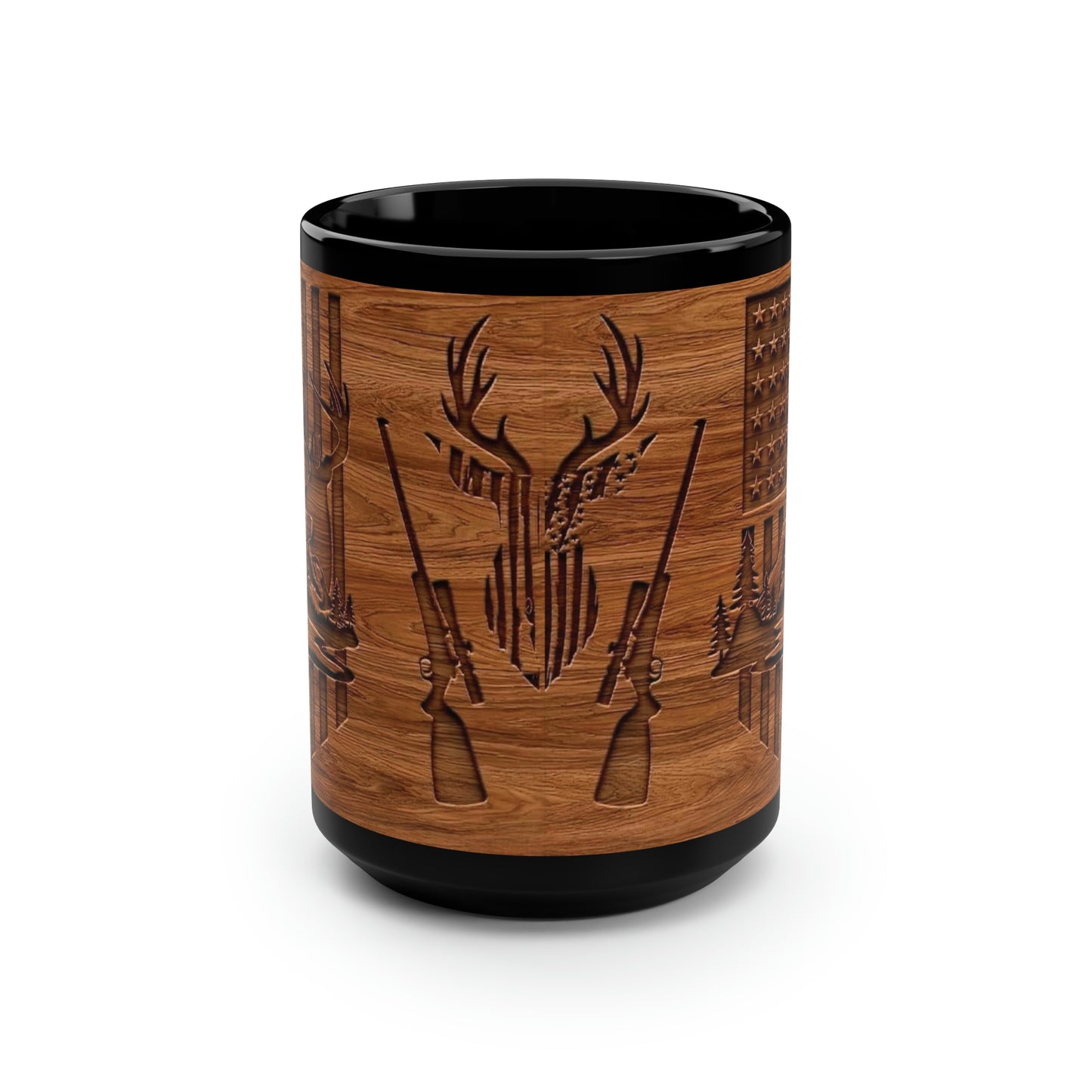 Wooden Deer Mug, 15oz