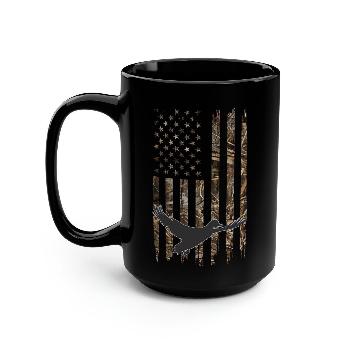 Duck Hunting Camo Flag Mug, 15oz