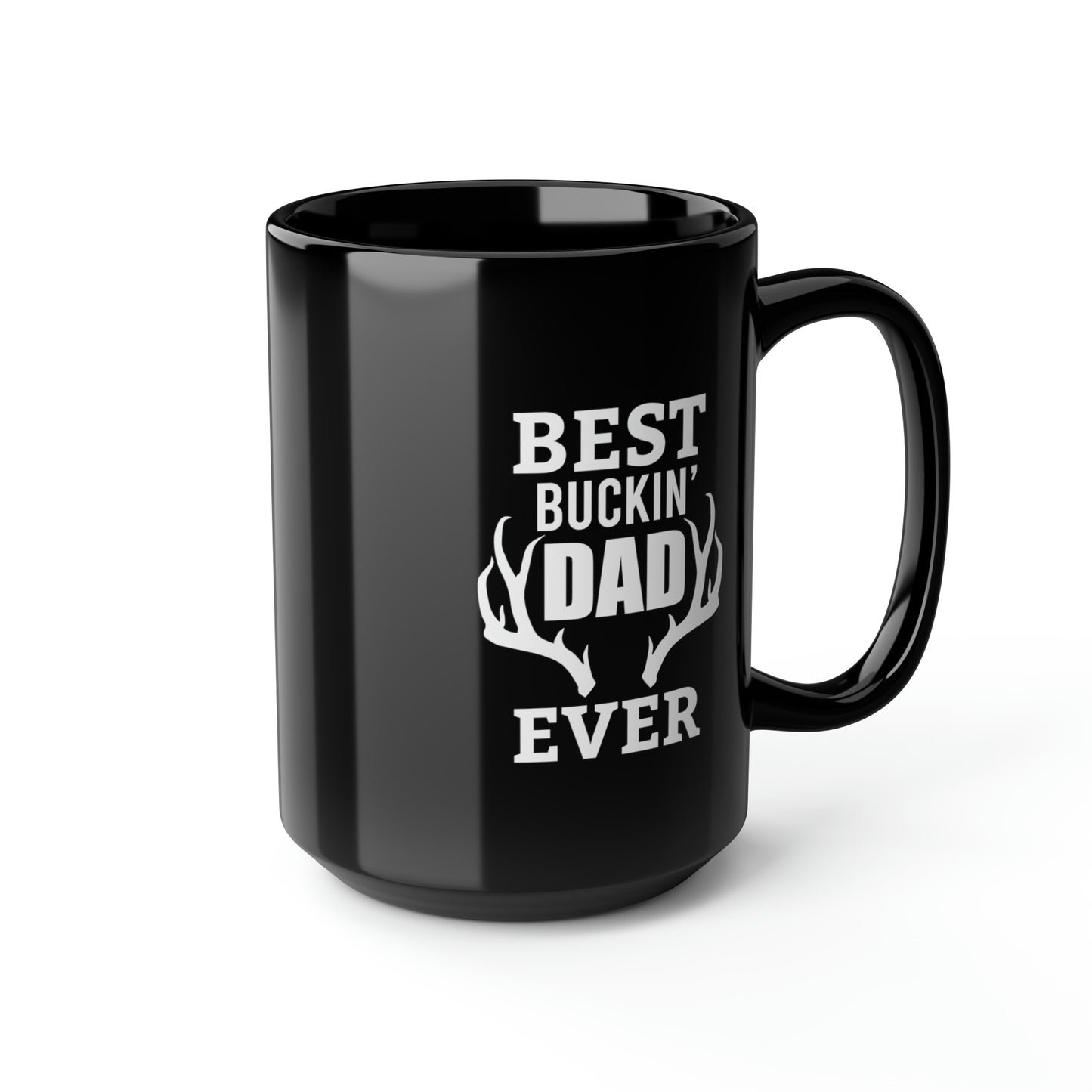 Best Bucking Dad Antlers Mug, 15oz