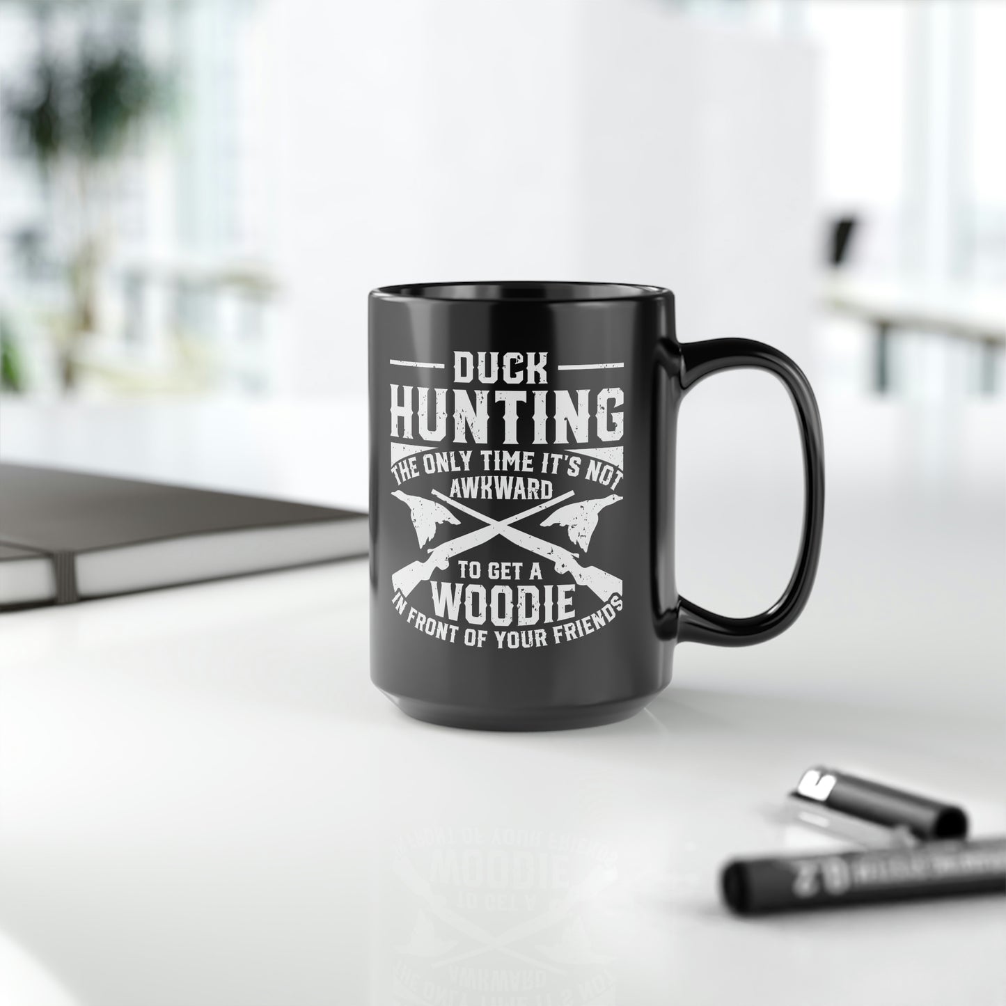 Duck Hunting Awkward Mug, 15oz