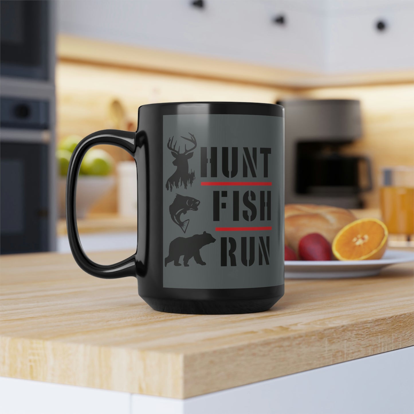 Hunt Fish Run Mug, 15oz