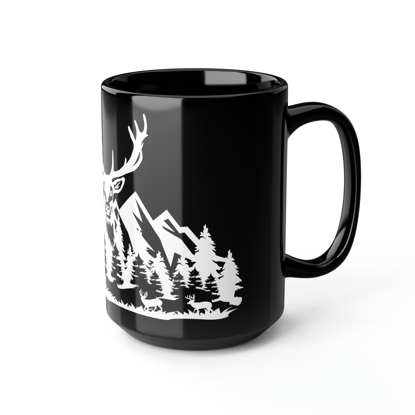 Deer Hunting Scene Mug, 15oz