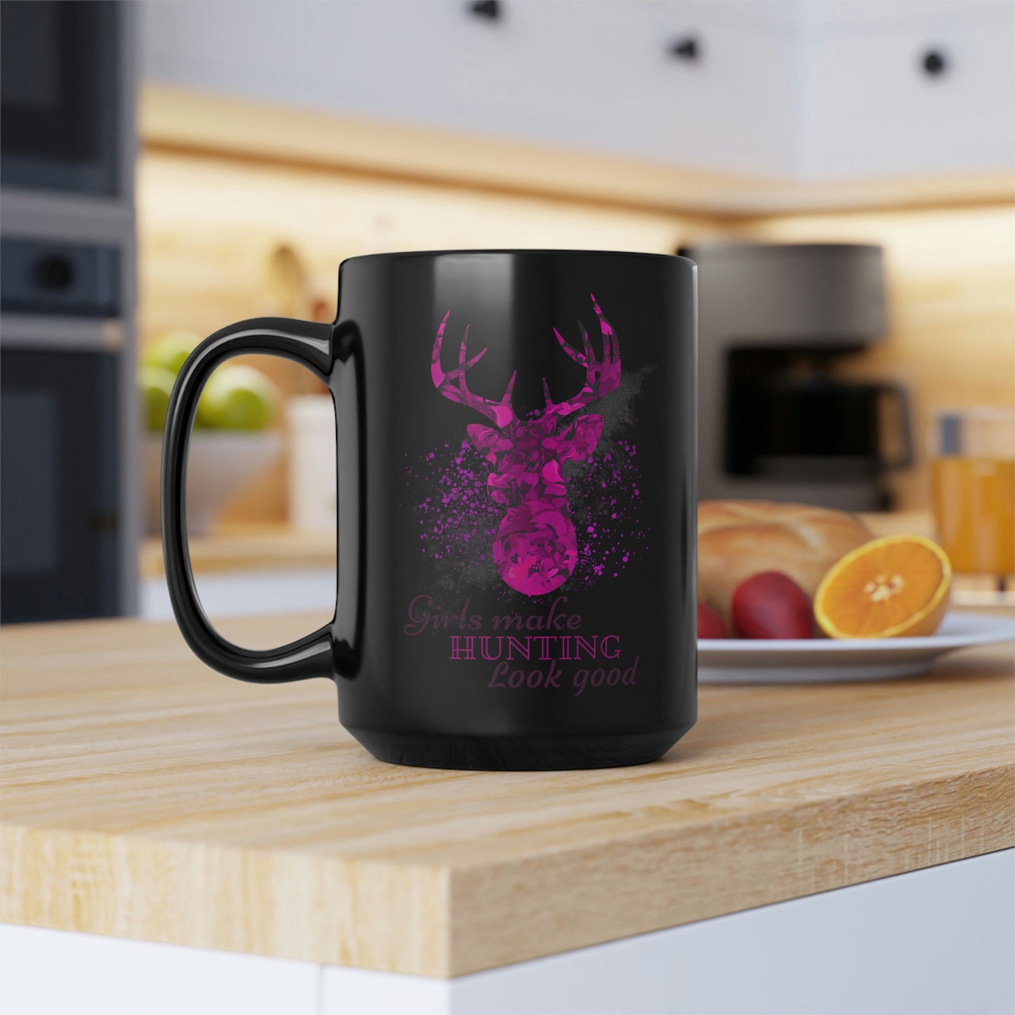 Girls Make Hunting Look Good Mug, 15oz