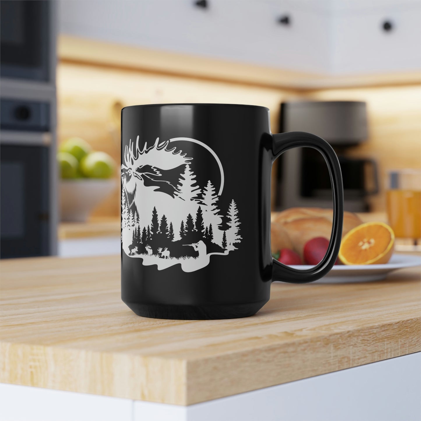 Moose Hunting Mug, 15oz