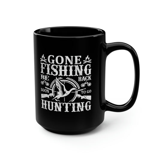 Gone Fishing Mug, 15oz