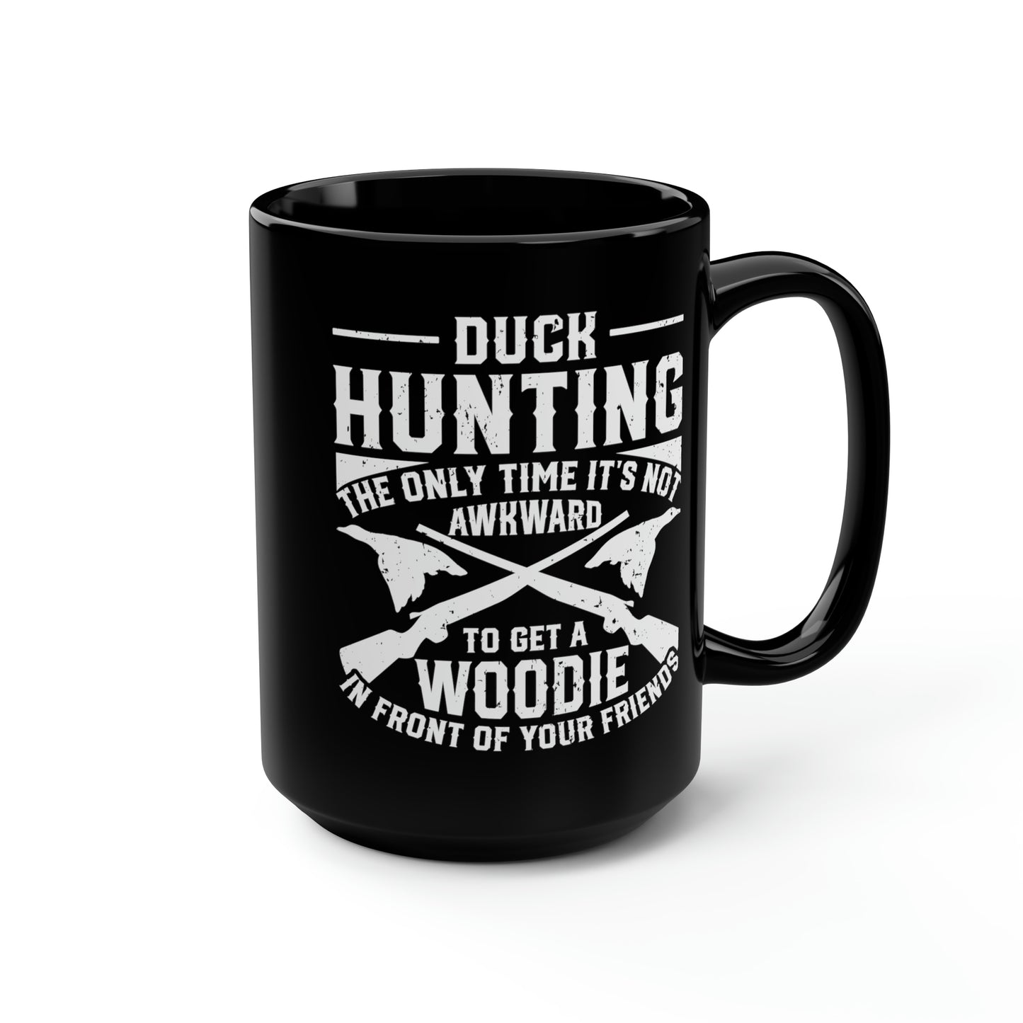 Duck Hunting Awkward Mug, 15oz