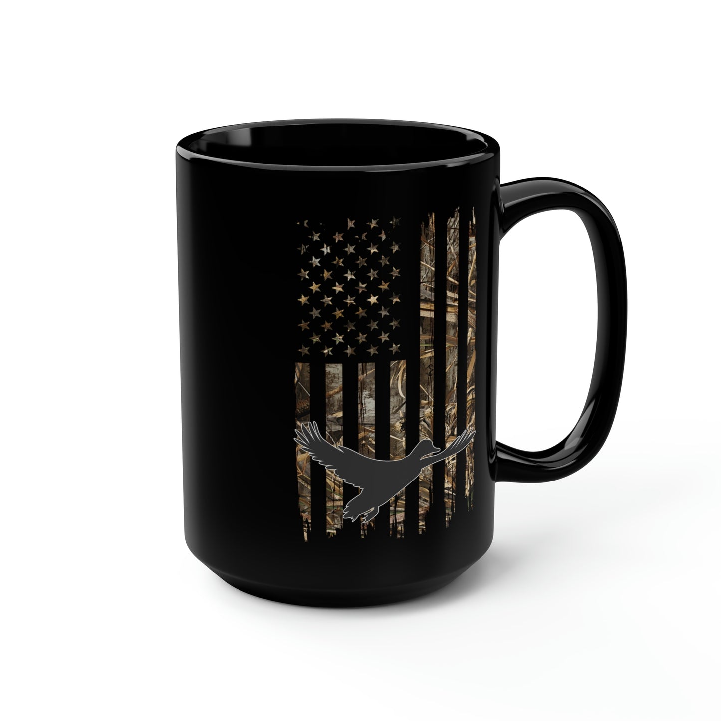 Duck Hunting Camo Flag Mug, 15oz