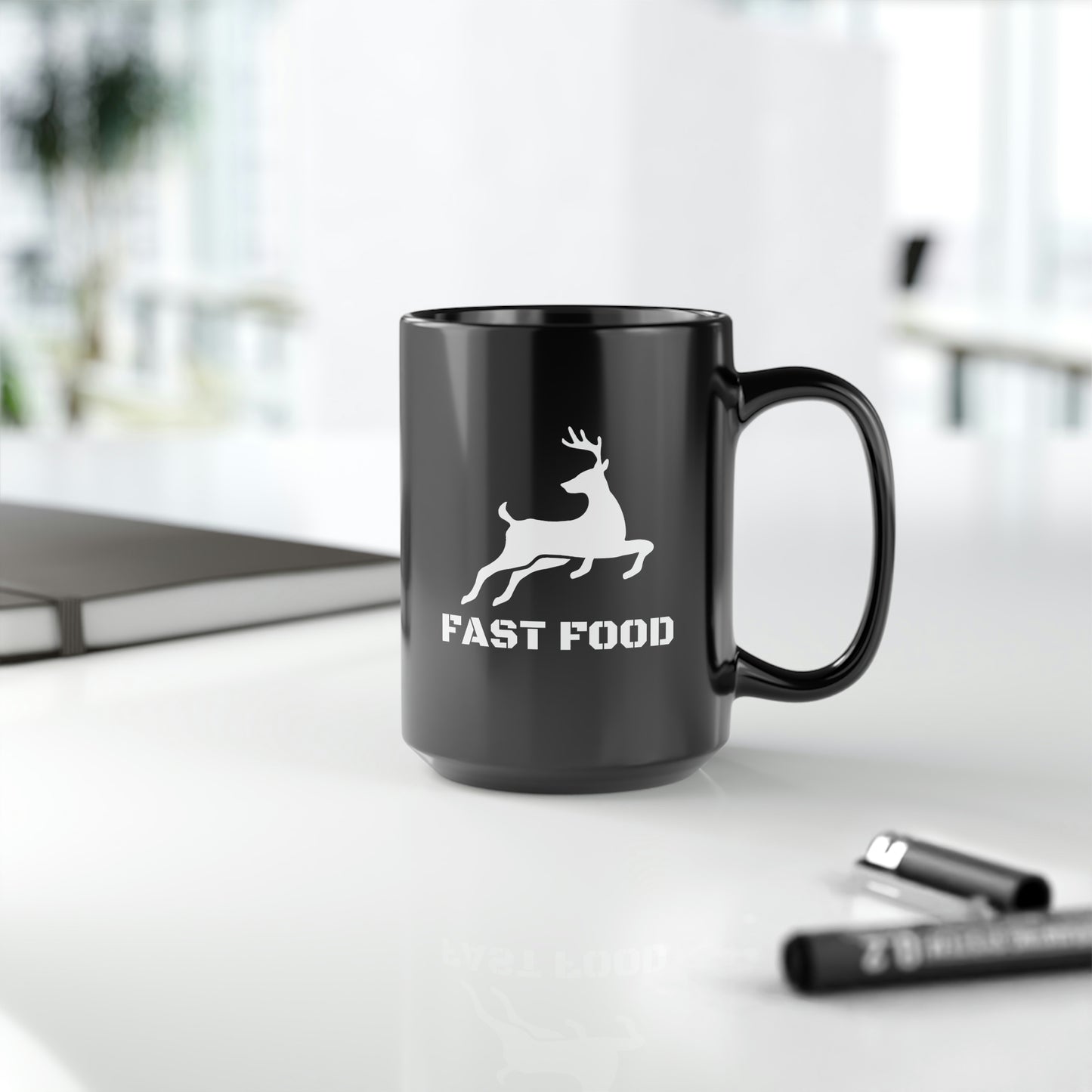 Fast Food Deer Hunting Mug, 15oz